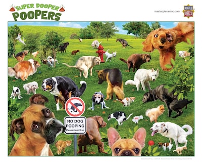 Foto 4 | Rompecabezas Masterpieces Super Dooper Poopers 1000 Piezas - Venta Internacional.