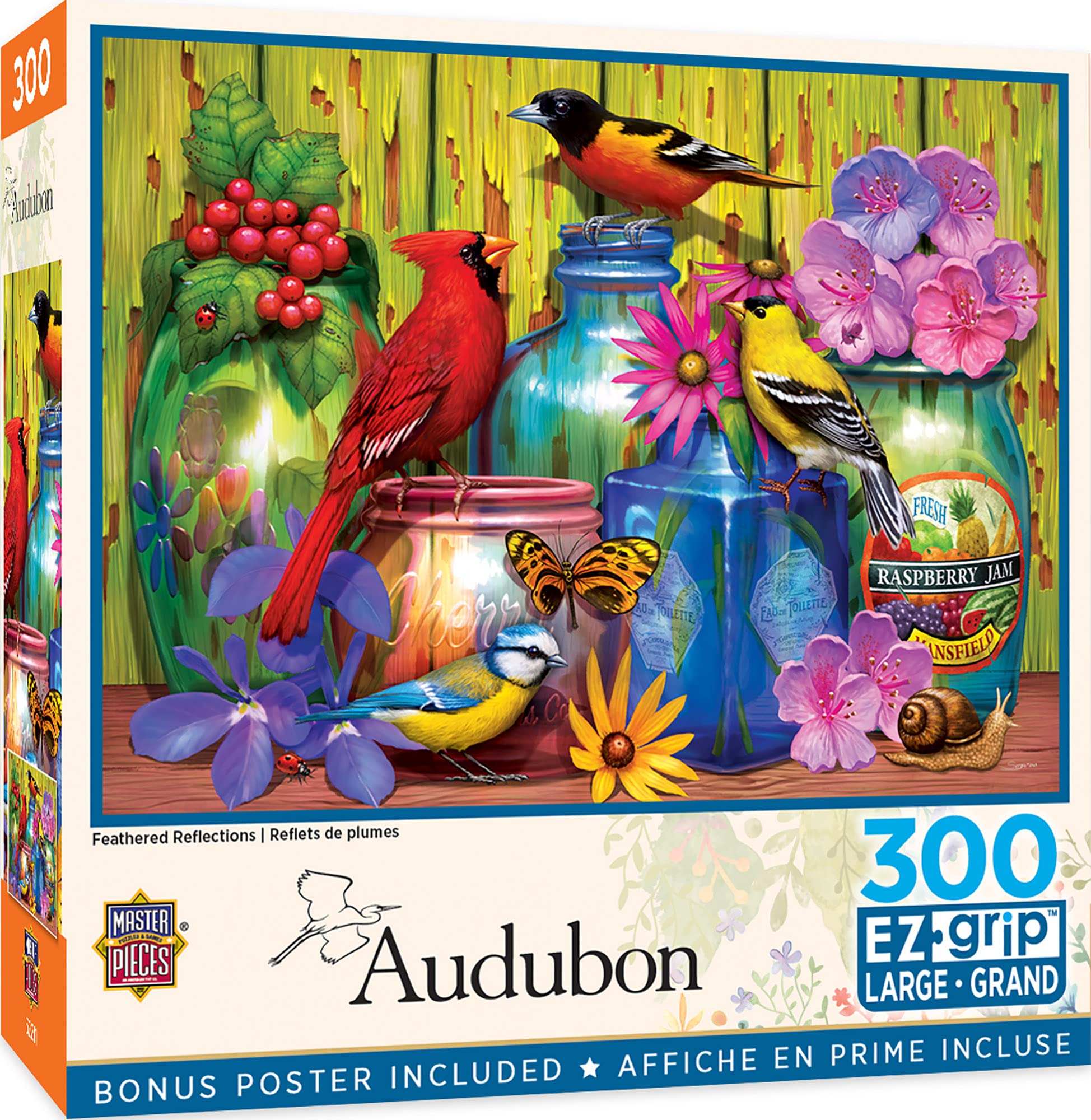 Rompecabezas Masterpieces Feathered Reflections, 300 Piezas - Venta Internacional.
