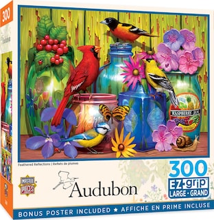 Foto 1 | Rompecabezas Masterpieces Feathered Reflections, 300 Piezas - Venta Internacional.
