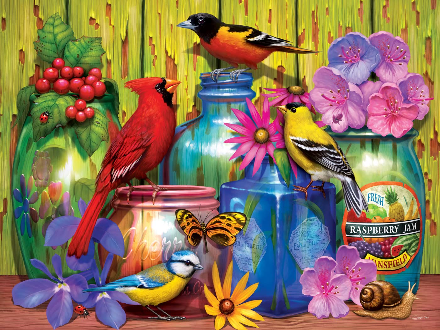 Foto 3 pulgar | Rompecabezas Masterpieces Feathered Reflections, 300 Piezas - Venta Internacional.