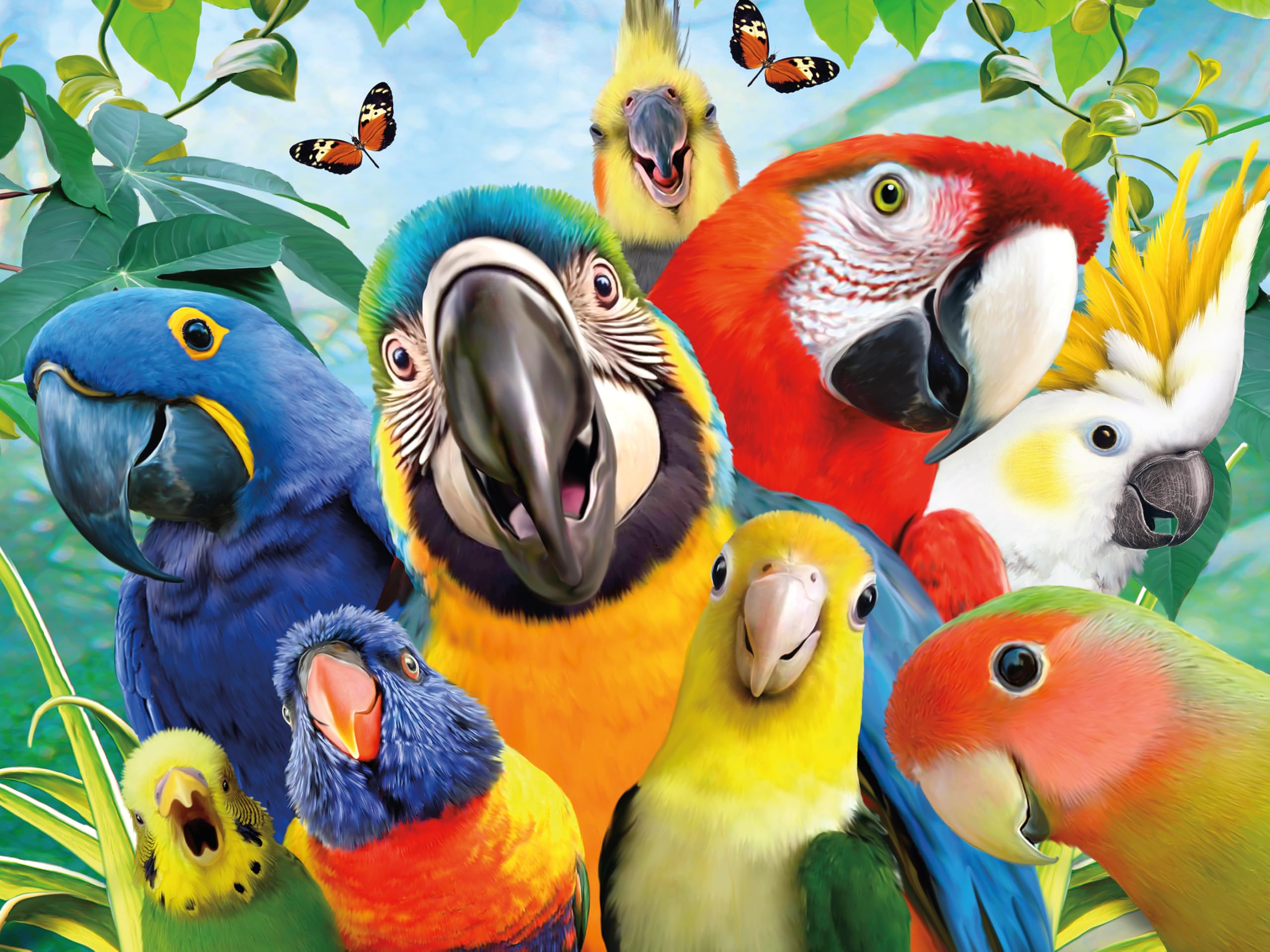 Rompecabezas Ceaco Selfies Perfect Parrot 500 Piezas - Venta Internacional.