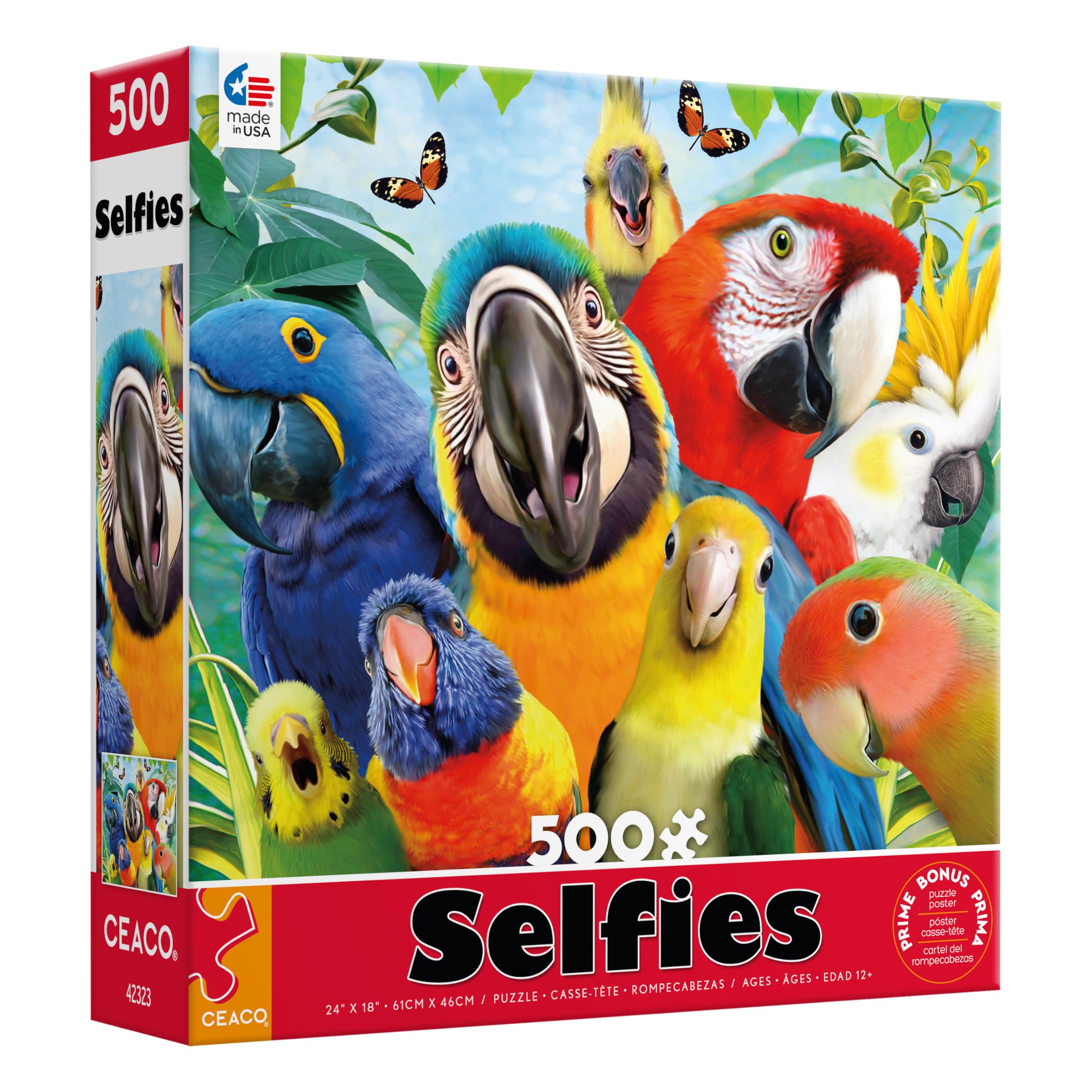 Foto 4 pulgar | Rompecabezas Ceaco Selfies Perfect Parrot 500 Piezas - Venta Internacional.
