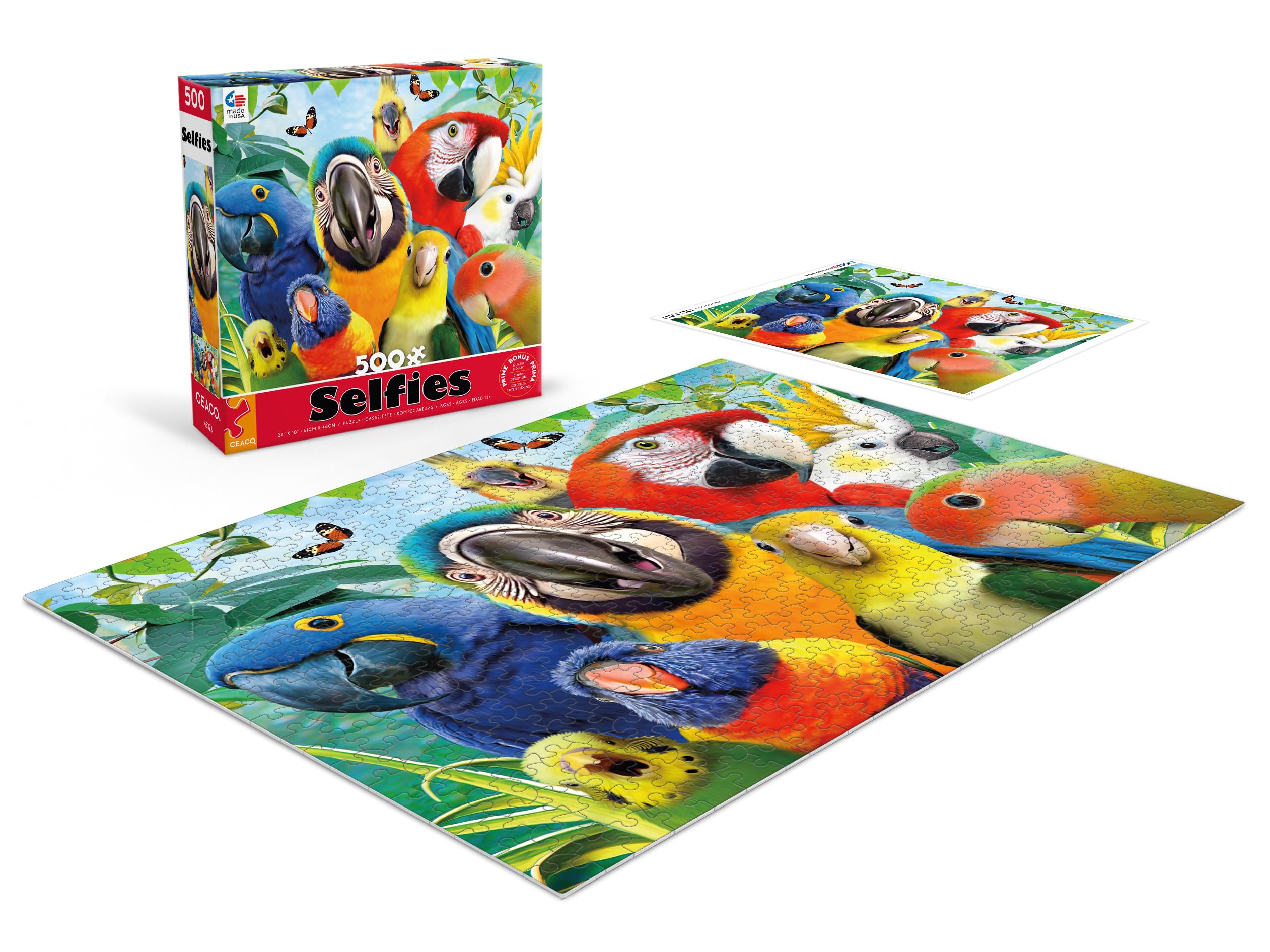 Foto 5 pulgar | Rompecabezas Ceaco Selfies Perfect Parrot 500 Piezas - Venta Internacional.