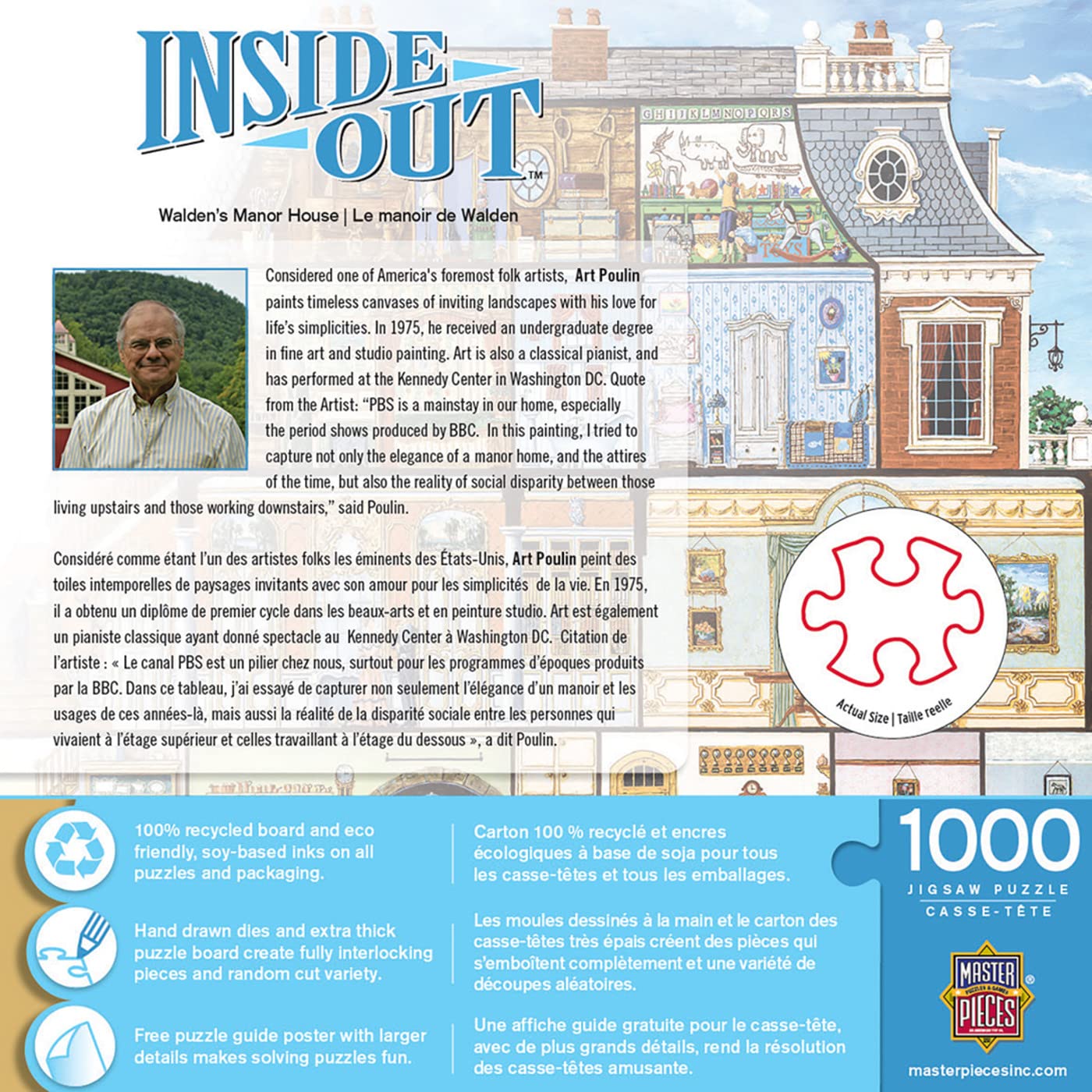 Foto 4 pulgar | Rompecabezas Masterpieces Walden Manor House 1000 Piezas - Venta Internacional.
