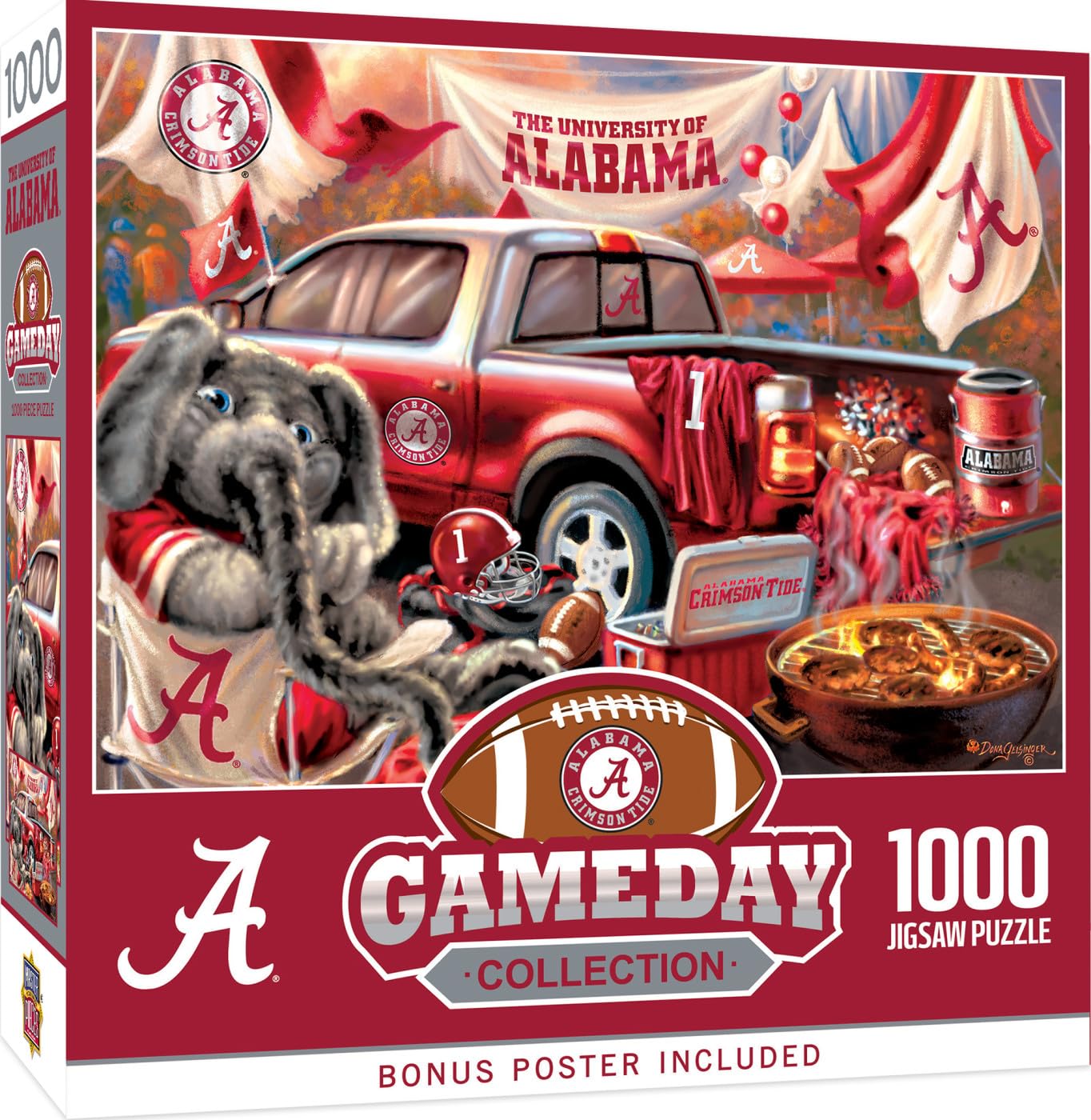Foto 1 | Rompecabezas Masterpieces Ncaa Alabama Crimson Tide 1000 Piezas - Venta Internacional.
