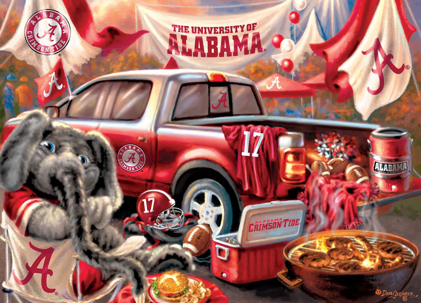 Foto 3 pulgar | Rompecabezas Masterpieces Ncaa Alabama Crimson Tide 1000 Piezas - Venta Internacional.