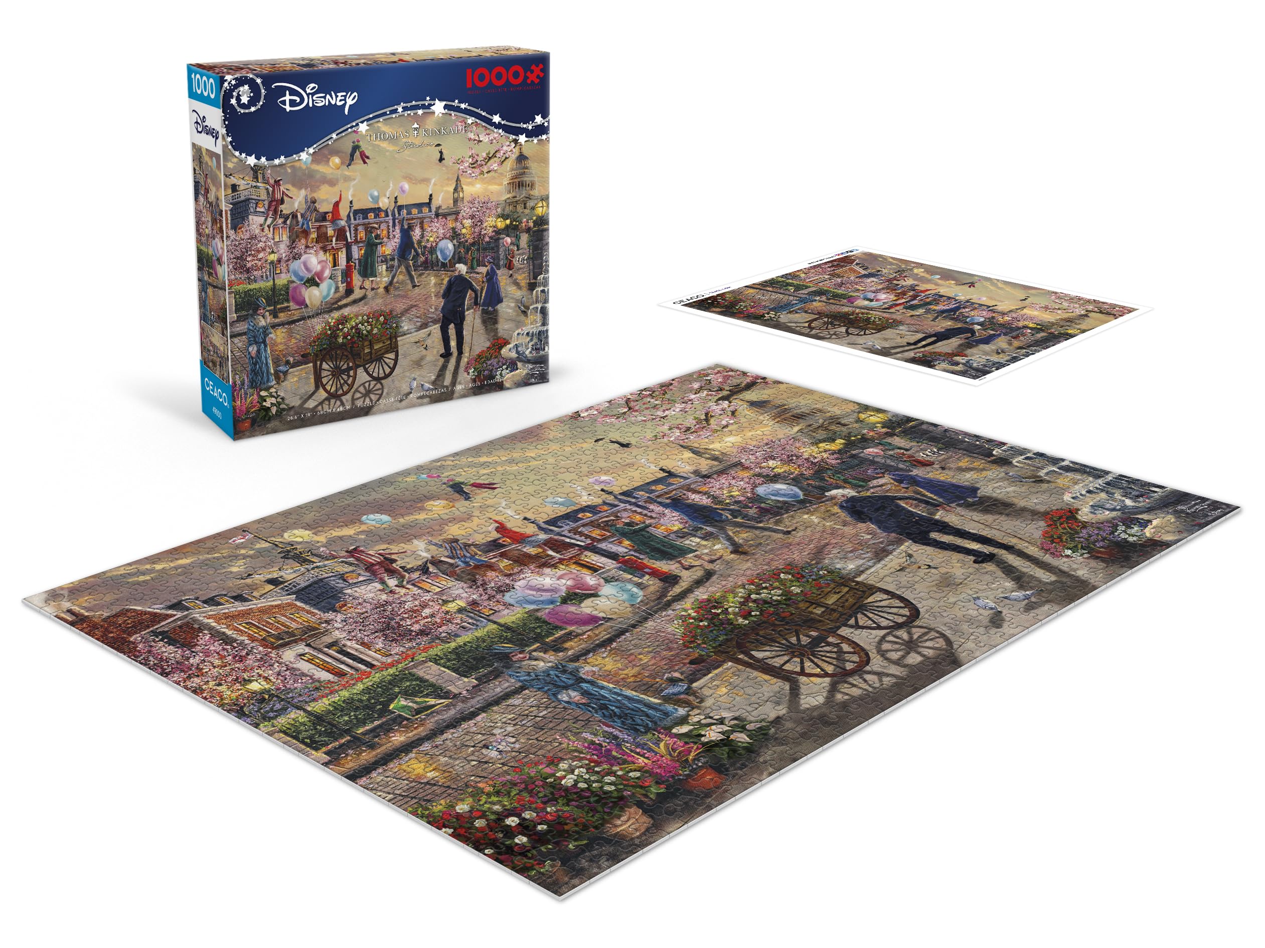 Foto 3 pulgar | Rompecabezas Ceaco Thomas Kinkade Disney Mary Poppins 1000 Piezas - Venta Internacional.