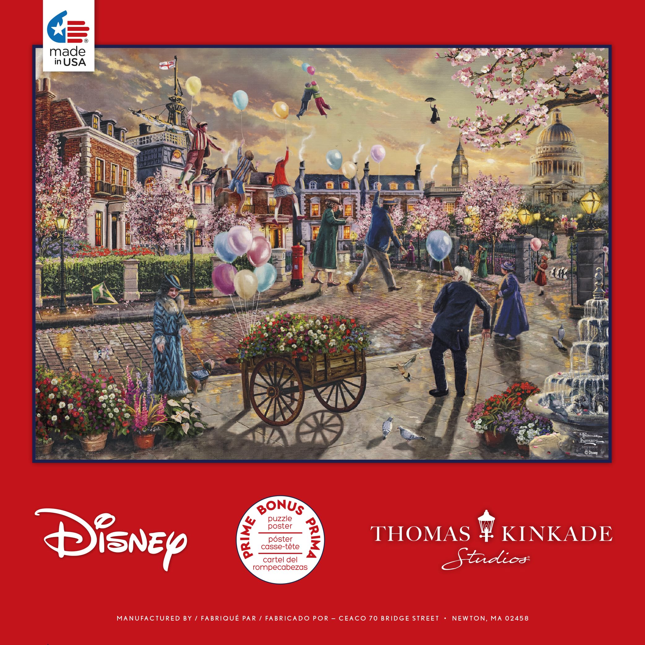 Foto 5 pulgar | Rompecabezas Ceaco Thomas Kinkade Disney Mary Poppins 1000 Piezas - Venta Internacional.