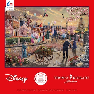 Foto 4 | Rompecabezas Ceaco Thomas Kinkade Disney Mary Poppins 1000 Piezas - Venta Internacional.