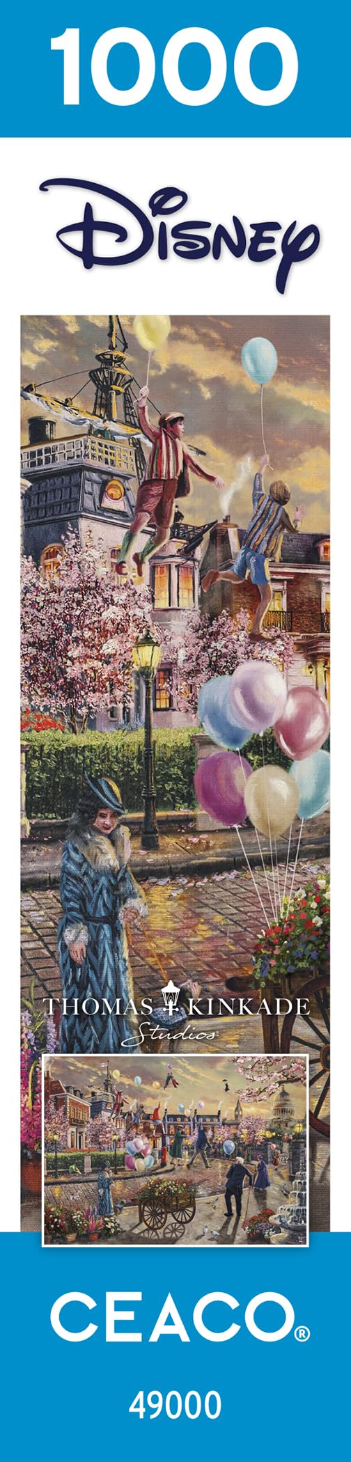 Foto 6 | Rompecabezas Ceaco Thomas Kinkade Disney Mary Poppins 1000 Piezas - Venta Internacional.