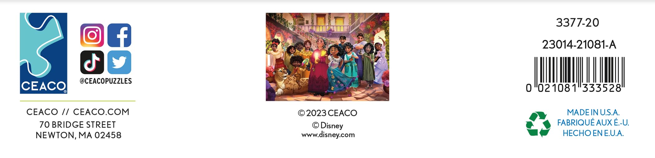 Foto 5 pulgar | Rompecabezas Ceaco Disney Encanto Family 1000 Piezas - Venta Internacional.
