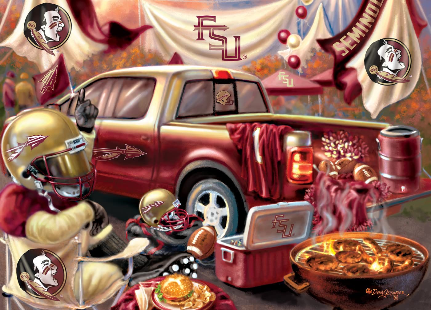Foto 3 pulgar | Obras Maestras Del Rompecabezas Ncaa Florida State Seminoles - Venta Internacional.