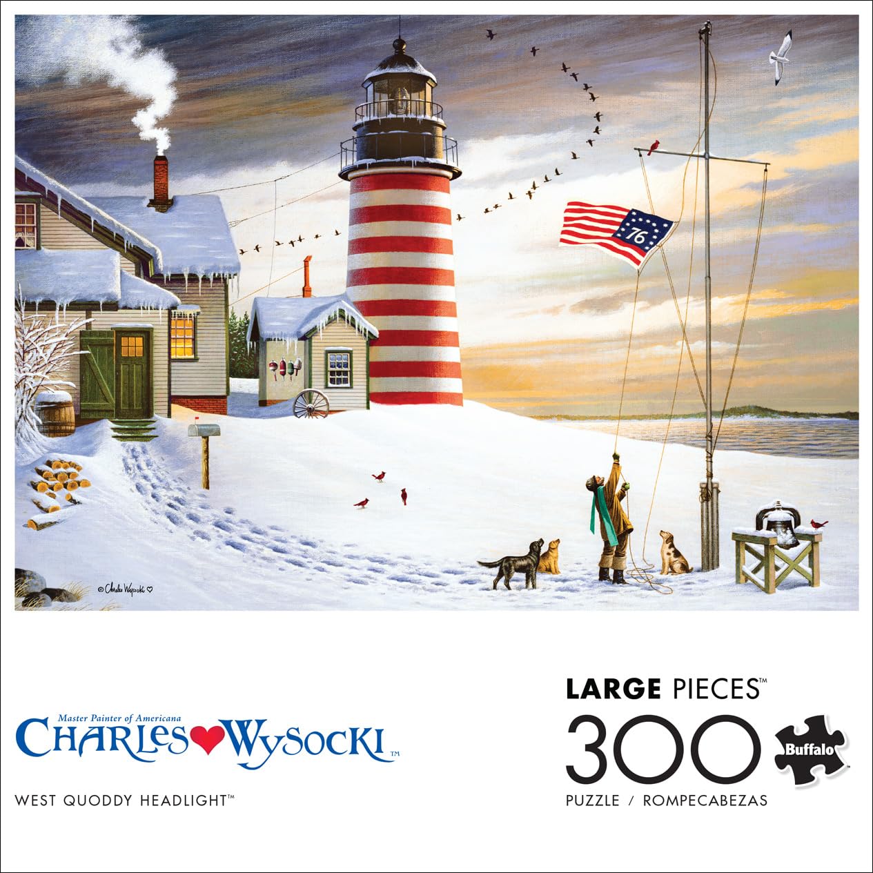 Foto 2 | Rompecabezas Buffalo Games Charles Wysocki De 300 Piezas - Venta Internacional.