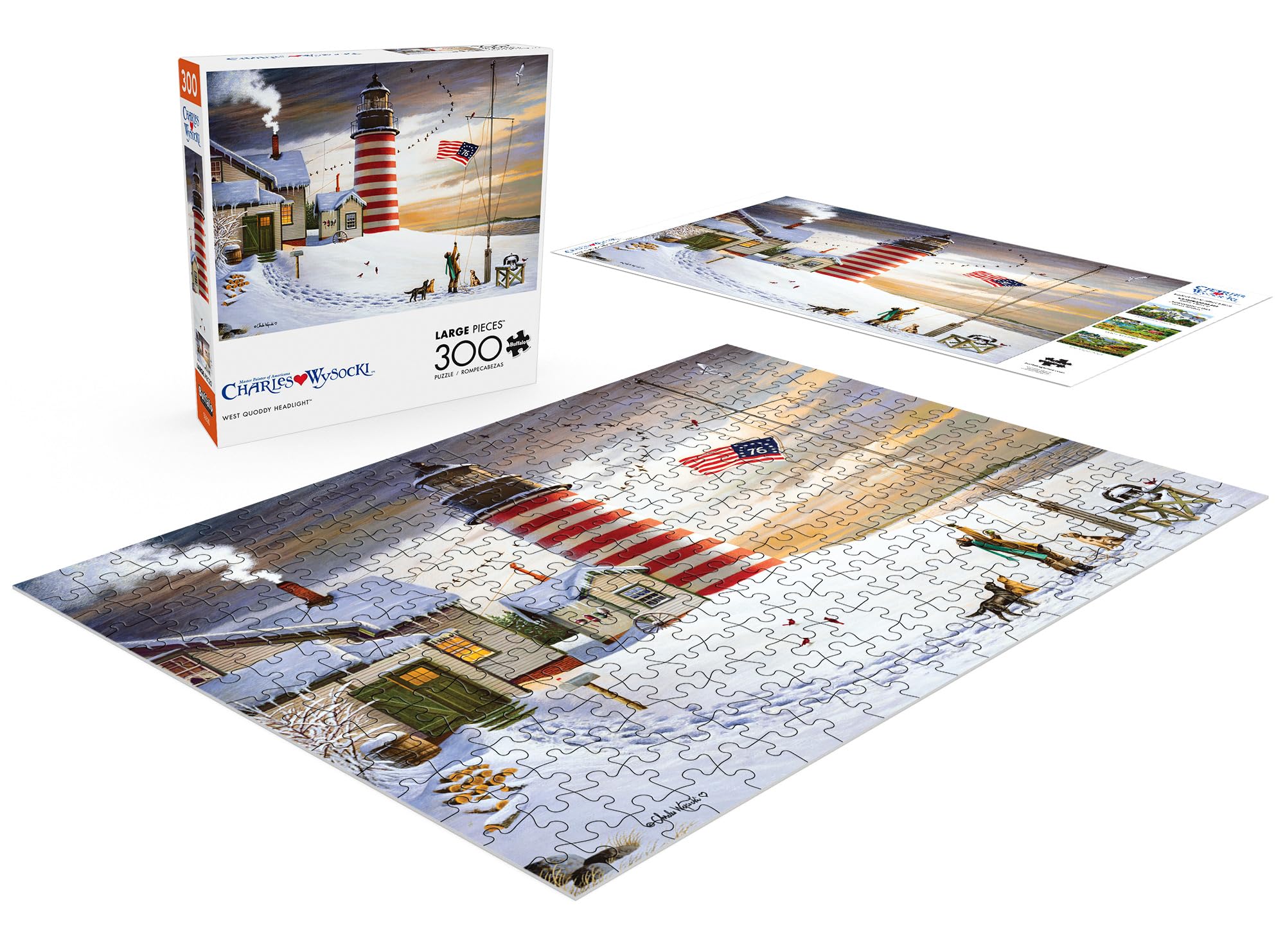 Foto 4 | Rompecabezas Buffalo Games Charles Wysocki De 300 Piezas - Venta Internacional.