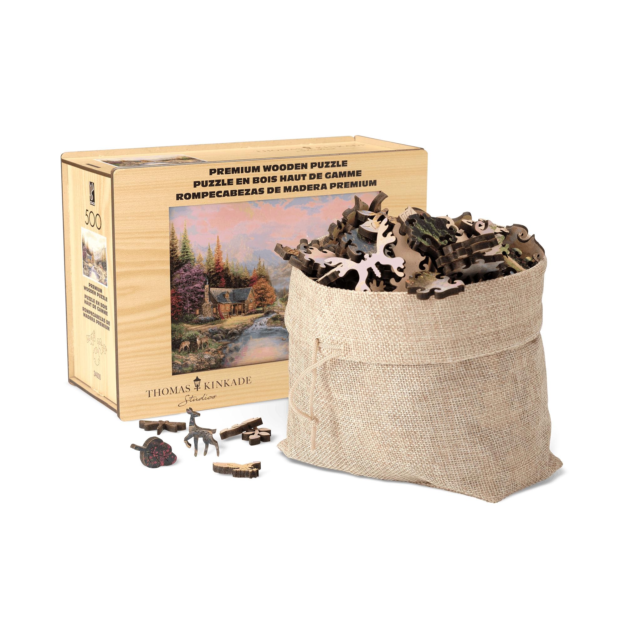 Rompecabezas De Madera Buffalo Games Thomas Kinkade Sierra Paradise 500p - Venta Internacional.
