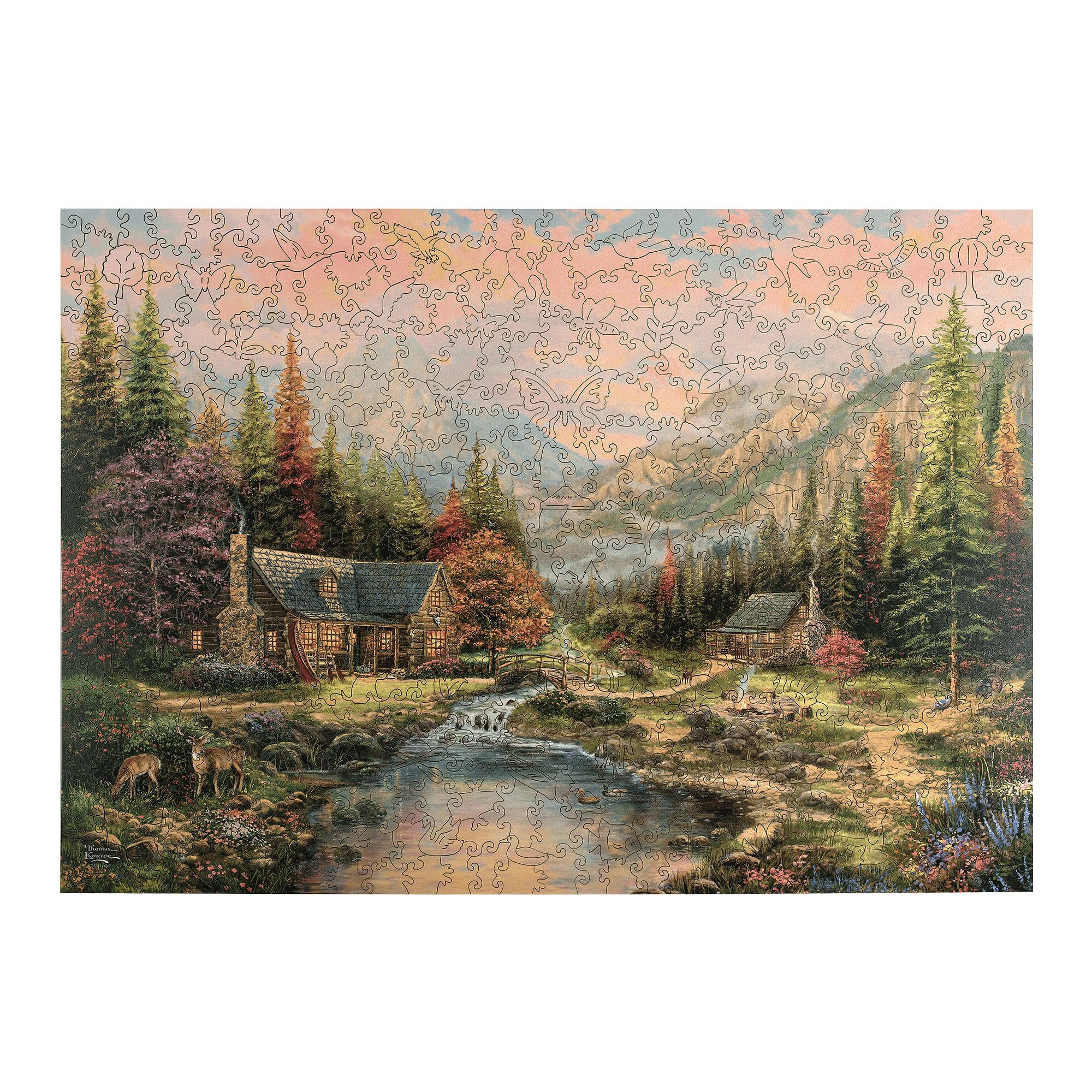 Foto 3 pulgar | Rompecabezas De Madera Buffalo Games Thomas Kinkade Sierra Paradise 500p - Venta Internacional.