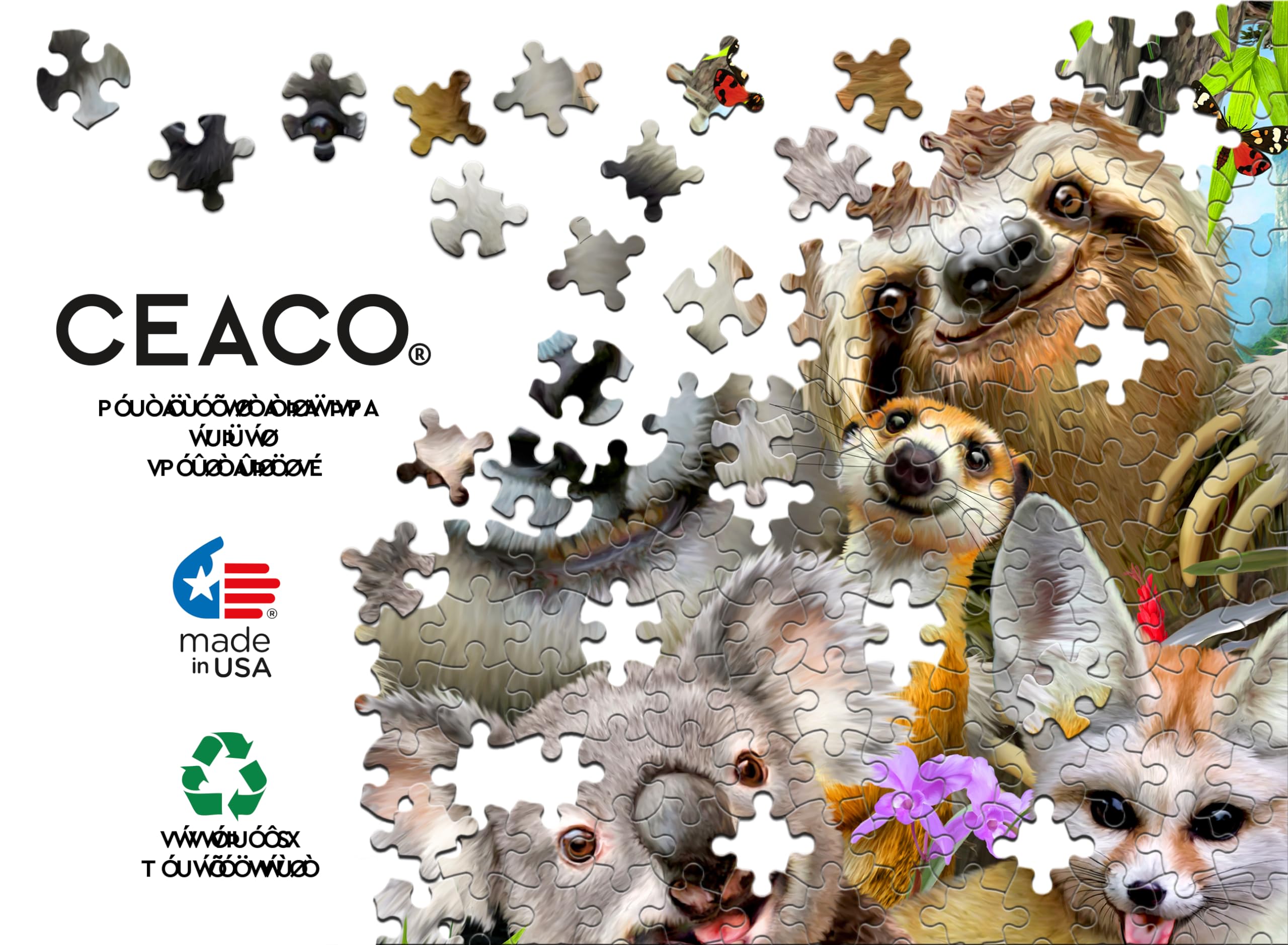 Foto 6 pulgar | Rompecabezas Ceaco Selfies Panda & Friends 500 Piezas - Venta Internacional.