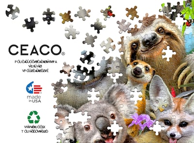 Foto 5 | Rompecabezas Ceaco Selfies Panda & Friends 500 Piezas - Venta Internacional.