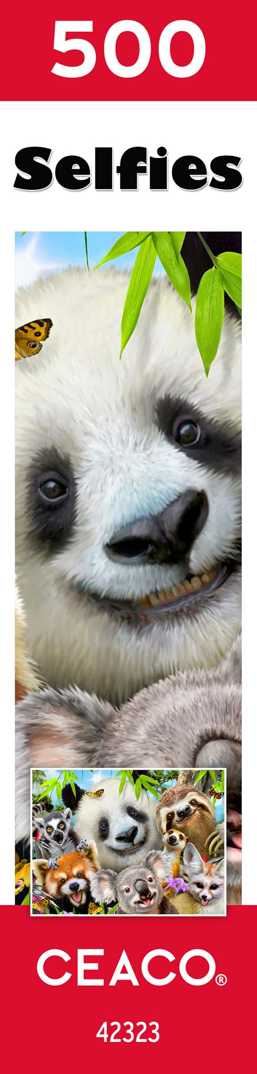 Foto 8 pulgar | Rompecabezas Ceaco Selfies Panda & Friends 500 Piezas - Venta Internacional.