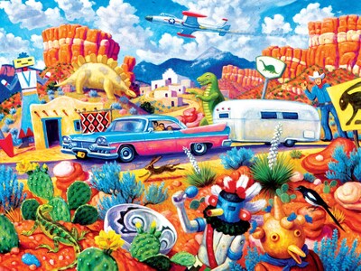 Foto 2 | Rompecabezas Masterpieces Fuera De Los Caminos Trillados 550 Piezas - Venta Internacional.