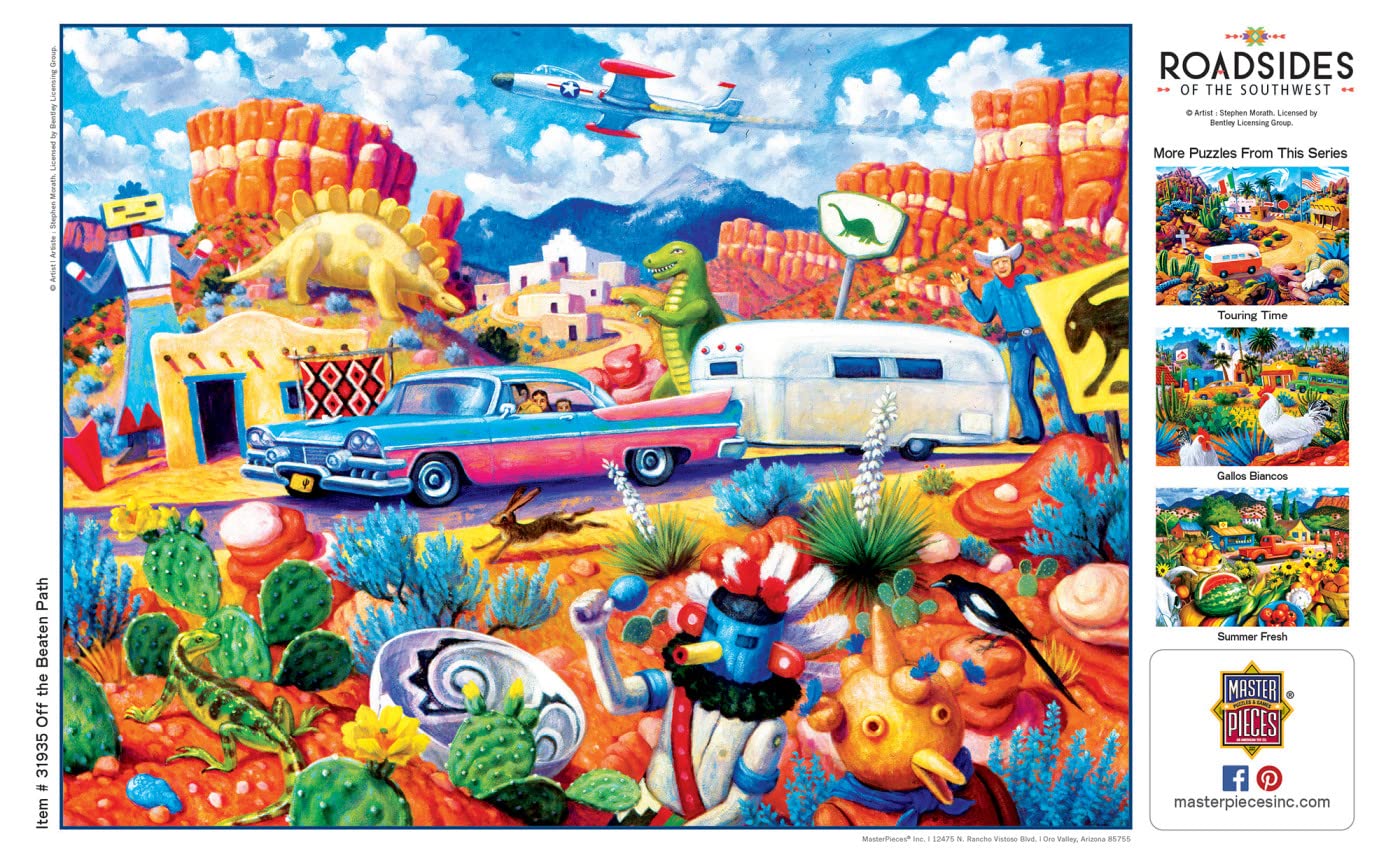 Foto 4 | Rompecabezas Masterpieces Fuera De Los Caminos Trillados 550 Piezas - Venta Internacional.