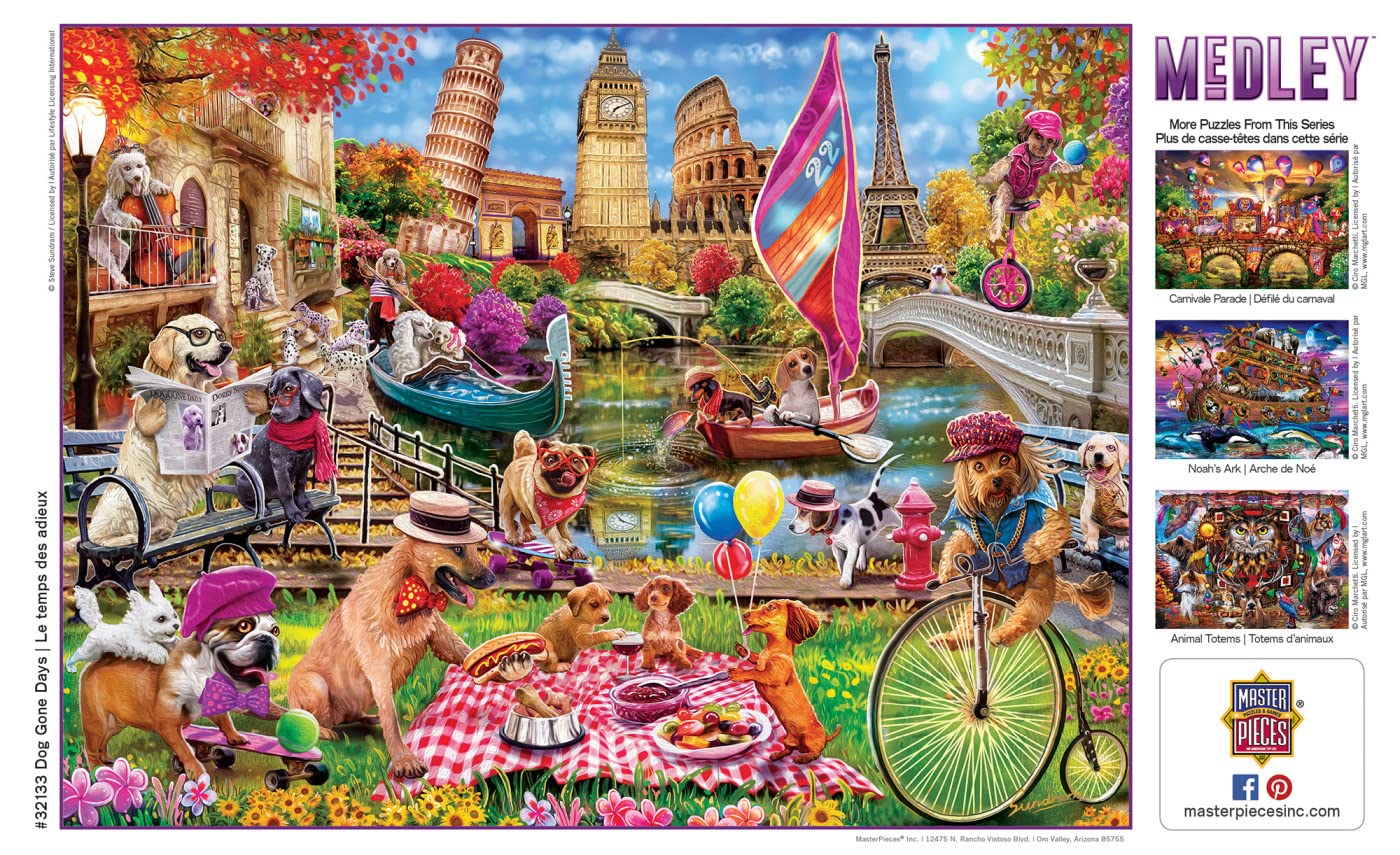 Foto 4 | Rompecabezas Masterpieces Dog Gone Days, 300 Piezas - Venta Internacional.