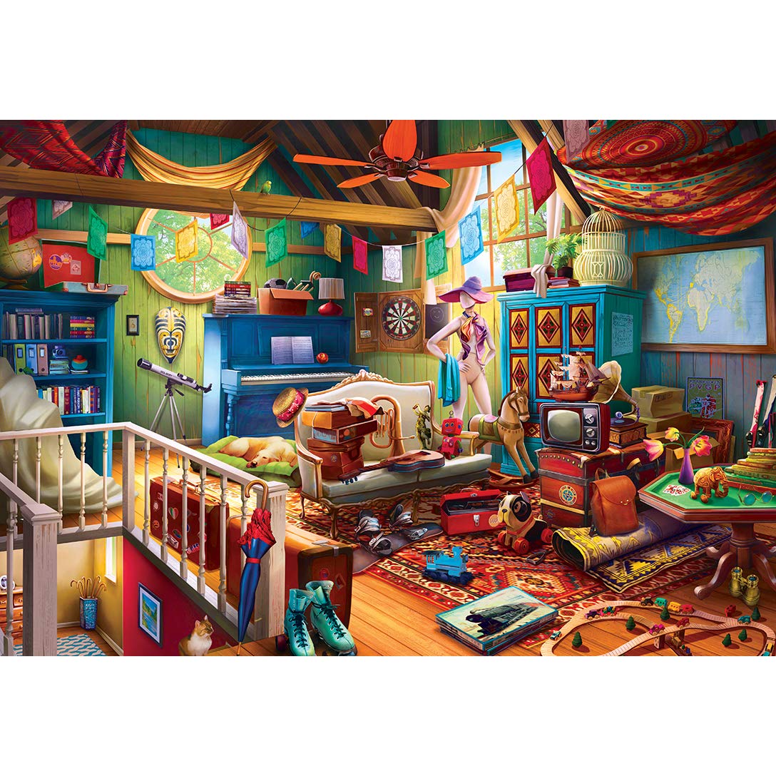 Foto 2 | Rompecabezas Masterpieces Attic Treasures 1000 Piezas - Venta Internacional.