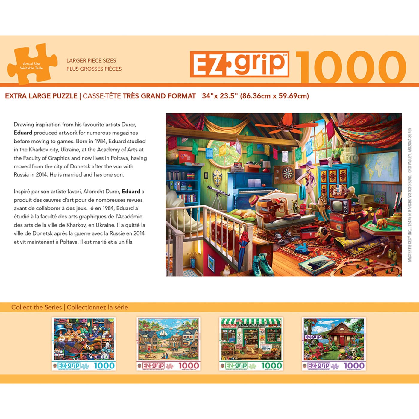 Foto 4 pulgar | Rompecabezas Masterpieces Attic Treasures 1000 Piezas - Venta Internacional.