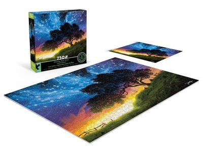 Foto 4 | Rompecabezas Ceaco Que Brilla En La Oscuridad, Cielos Resplandecientes, 750 Piezas - Venta Internacional.