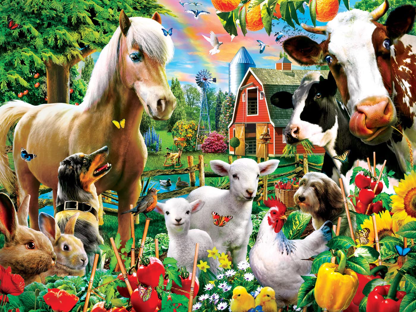Foto 7 | Rompecabezas Masterpieces Garden Gathering 300 Piezas - Venta Internacional.