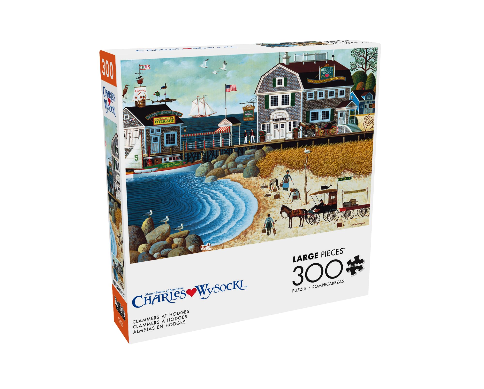 Foto 4 pulgar | Rompecabezas Charles Wysocki Clammers De Buffalo Games, 300 Unidades - Venta Internacional.