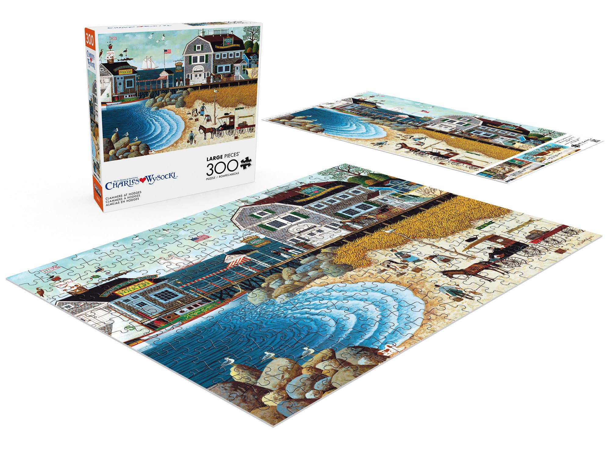 Foto 5 pulgar | Rompecabezas Charles Wysocki Clammers De Buffalo Games, 300 Unidades - Venta Internacional.