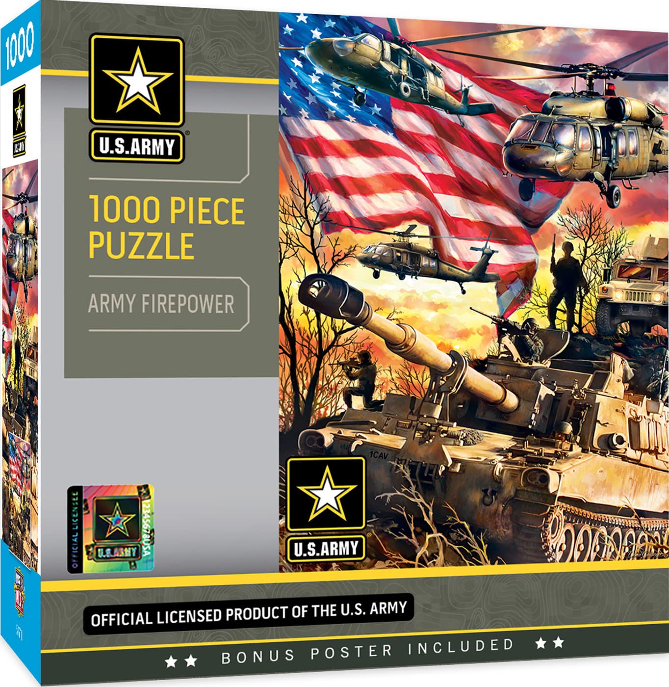 Foto 2 pulgar | Rompecabezas Masterpieces Us Army Firepower 1000 Piezas - Venta Internacional.
