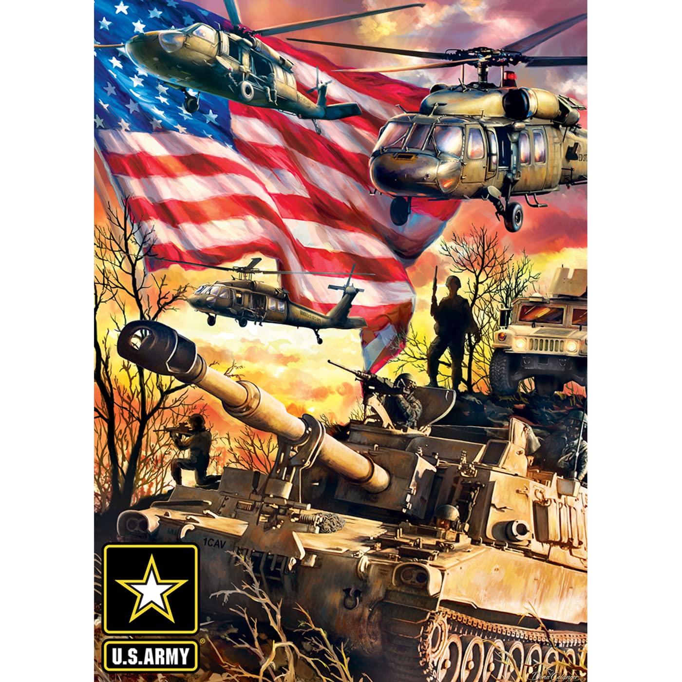 Foto 3 pulgar | Rompecabezas Masterpieces Us Army Firepower 1000 Piezas - Venta Internacional.