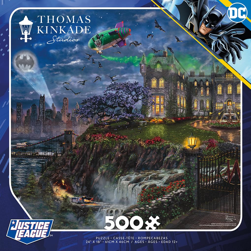 Foto 3 pulgar | Rompecabezas Ceaco Thomas Kinkade Justice League 500 Piezas - Venta Internacional.
