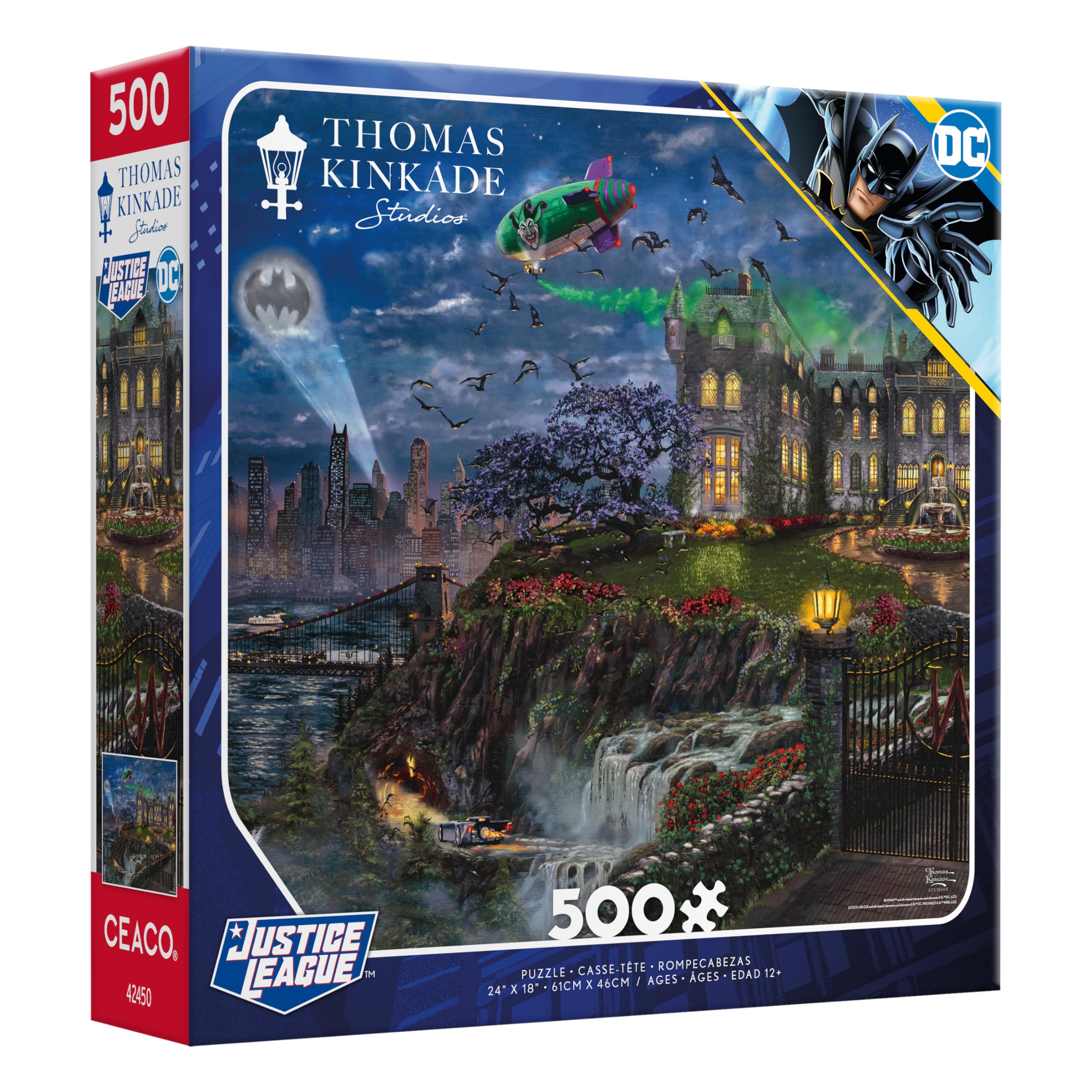 Foto 4 pulgar | Rompecabezas Ceaco Thomas Kinkade Justice League 500 Piezas - Venta Internacional.