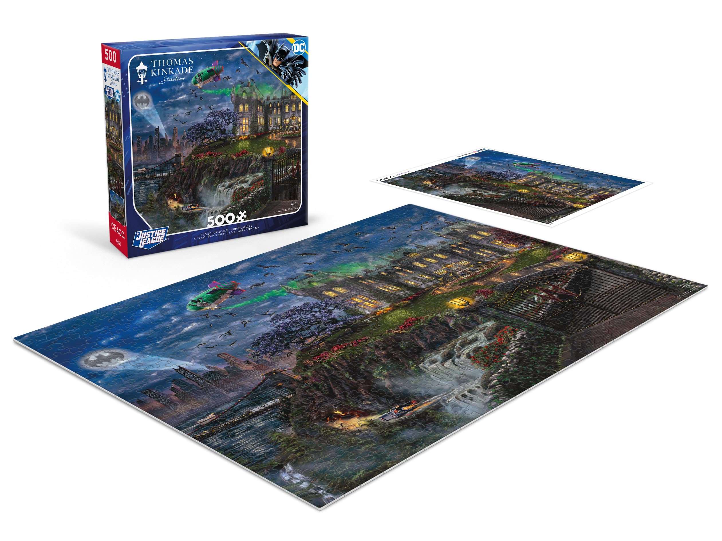 Foto 5 pulgar | Rompecabezas Ceaco Thomas Kinkade Justice League 500 Piezas - Venta Internacional.