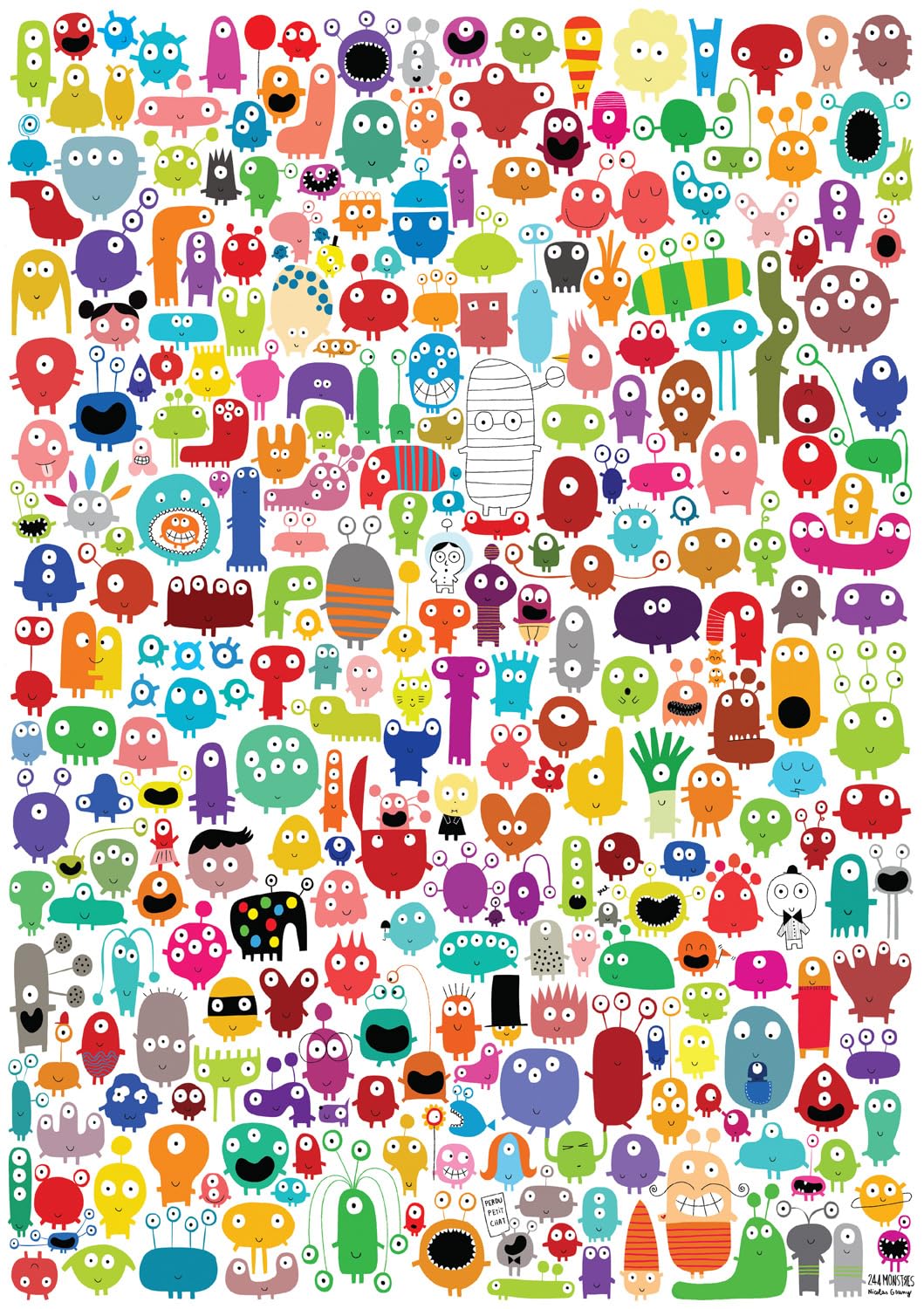 Rompecabezas Buffalo Games Nicolas Gouny Many Mini Monsters - Venta Internacional.