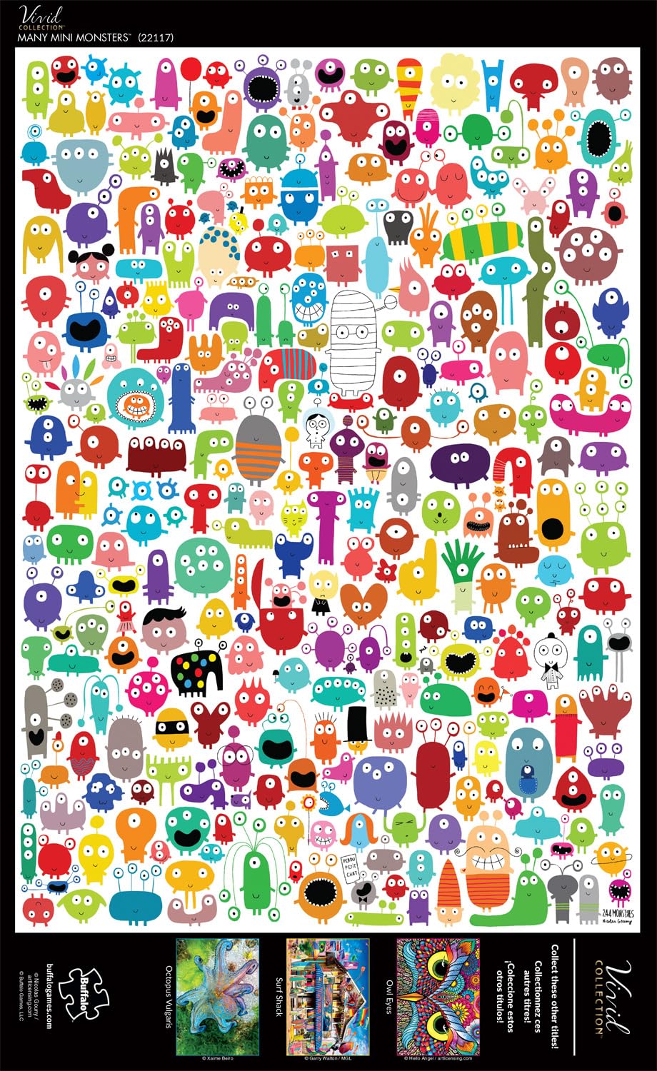 Foto 6 pulgar | Rompecabezas Buffalo Games Nicolas Gouny Many Mini Monsters - Venta Internacional.