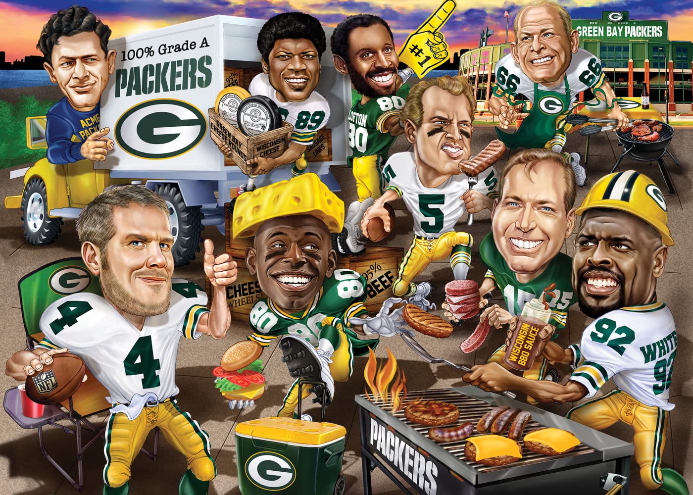 Foto 3 pulgar | Rompecabezas Masterpieces De 500 Piezas Nfl Green Bay Packers - Venta Internacional.