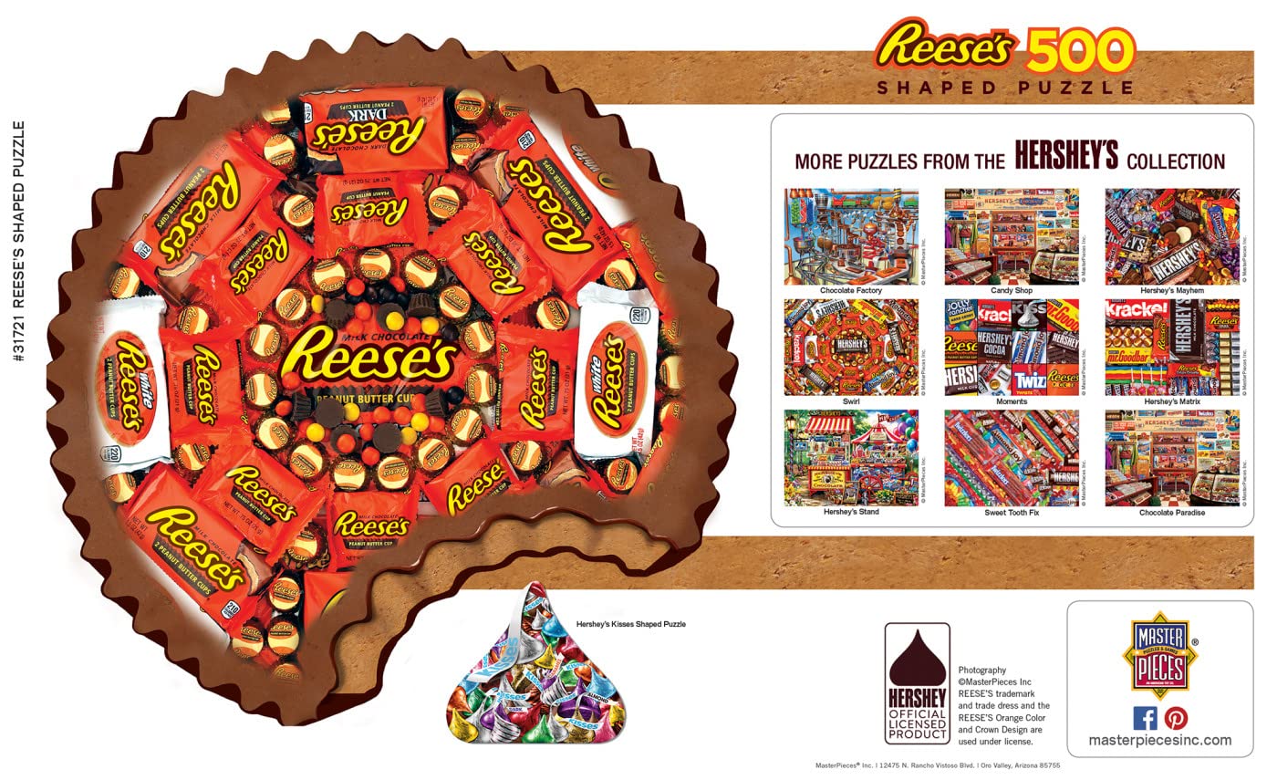 Foto 5 pulgar | Rompecabezas Masterpieces 500 Piezas Con Forma De Reese - Venta Internacional.