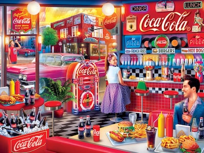Foto 2 | Jigsaw Puzzle Masterpieces, Fuente De Refresco De Coca-cola, 300 Unidades - Venta Internacional.