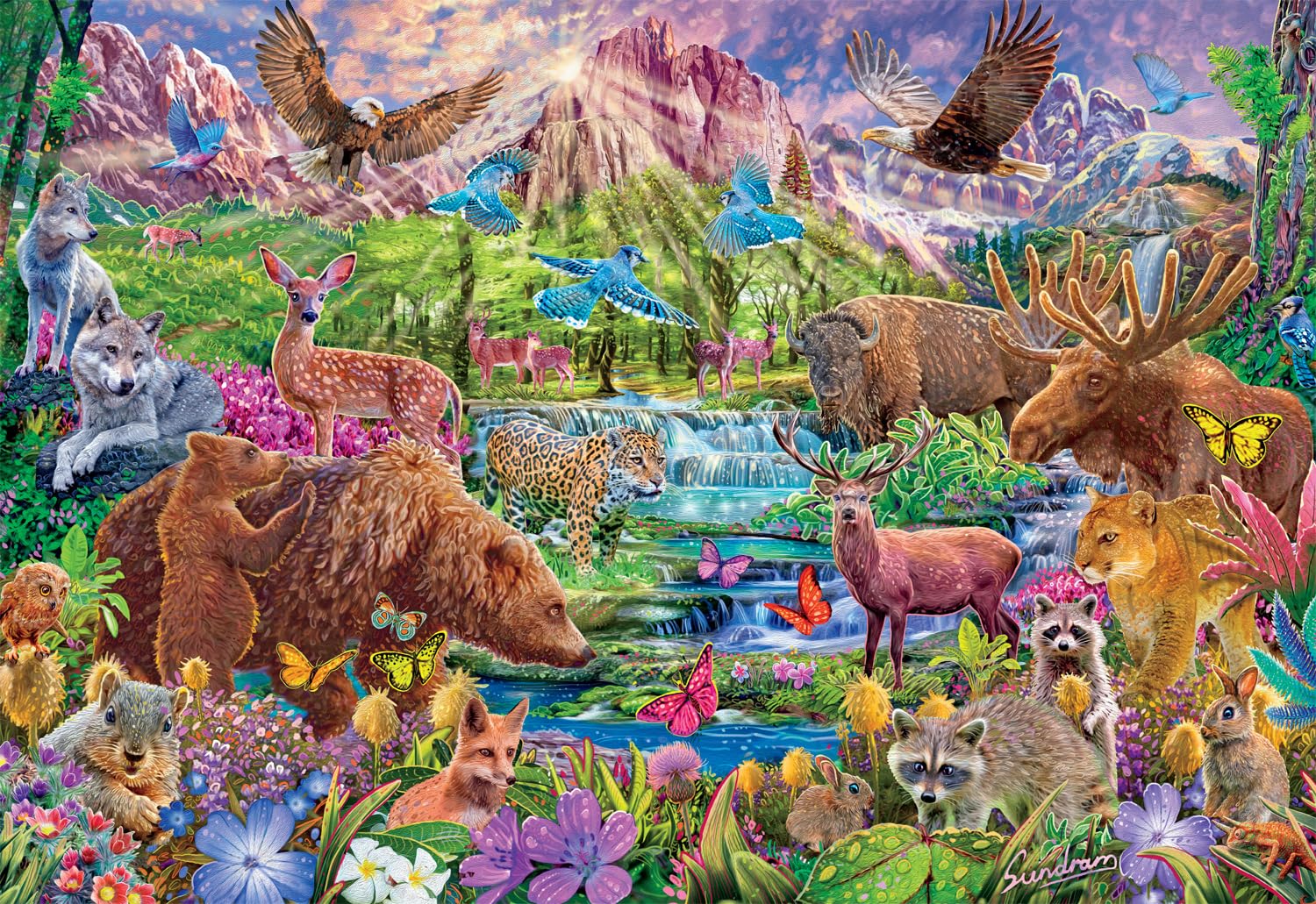 Rompecabezas Ceaco Majestic Wilderness 2000 Piezas - Venta Internacional.