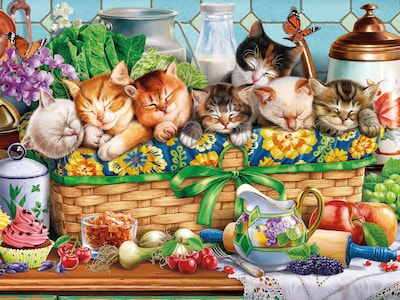 Foto 1 | Rompecabezas Ceaco Con Gatitos En Una Cesta De 300 Piezas - Venta Internacional.