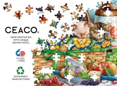 Foto 5 | Rompecabezas Ceaco Con Gatitos En Una Cesta De 300 Piezas - Venta Internacional.