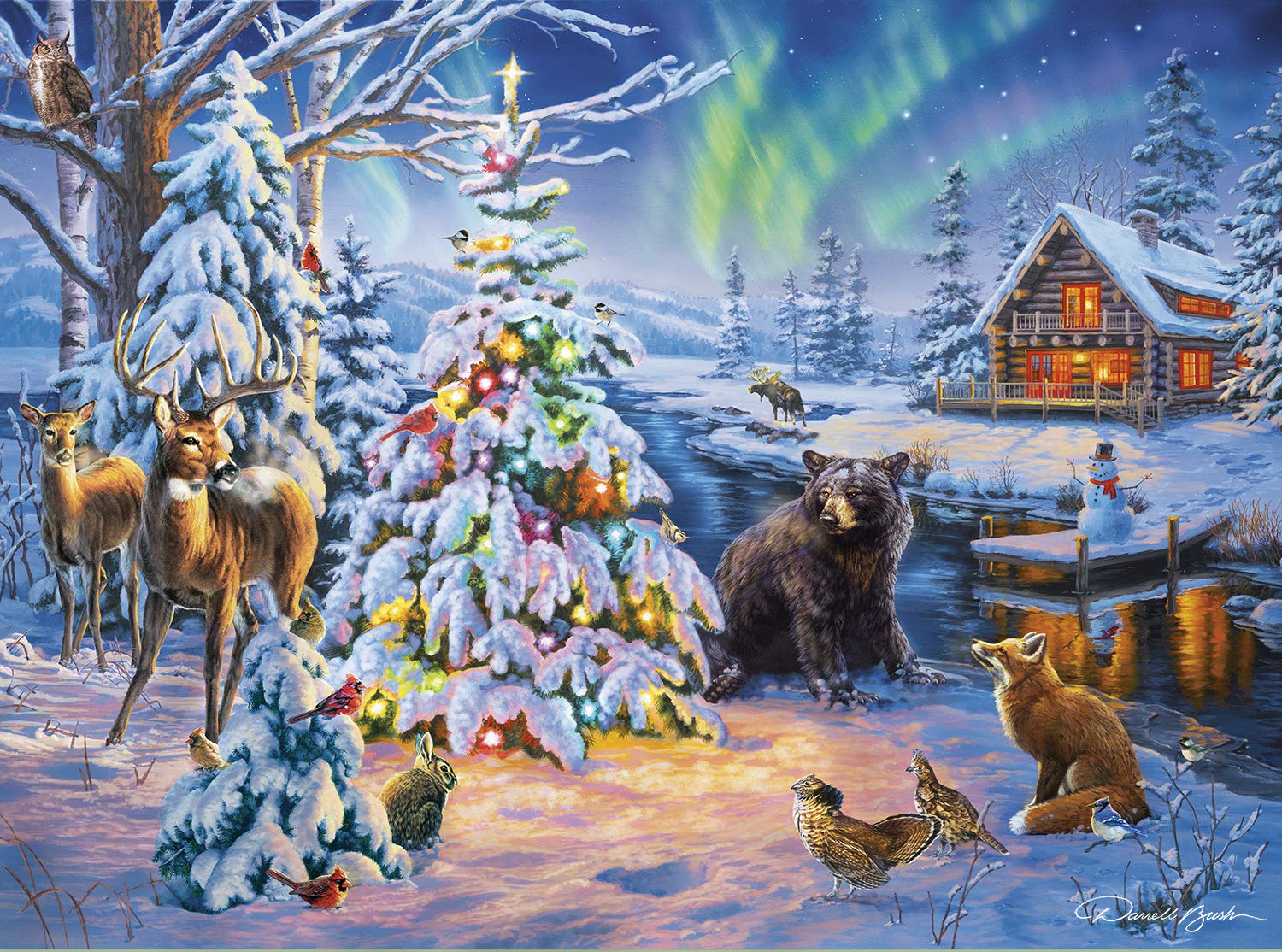 Rompecabezas Buffalo Games Woodland Christmas 1000 Piezas - Venta Internacional.