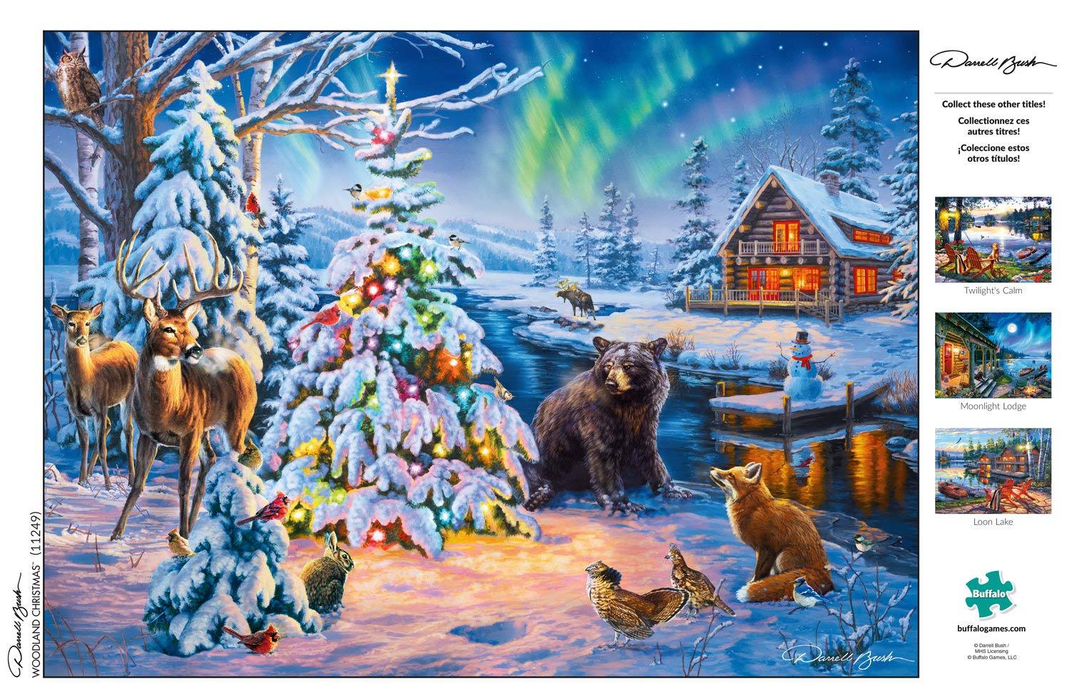 Foto 5 pulgar | Rompecabezas Buffalo Games Woodland Christmas 1000 Piezas - Venta Internacional.