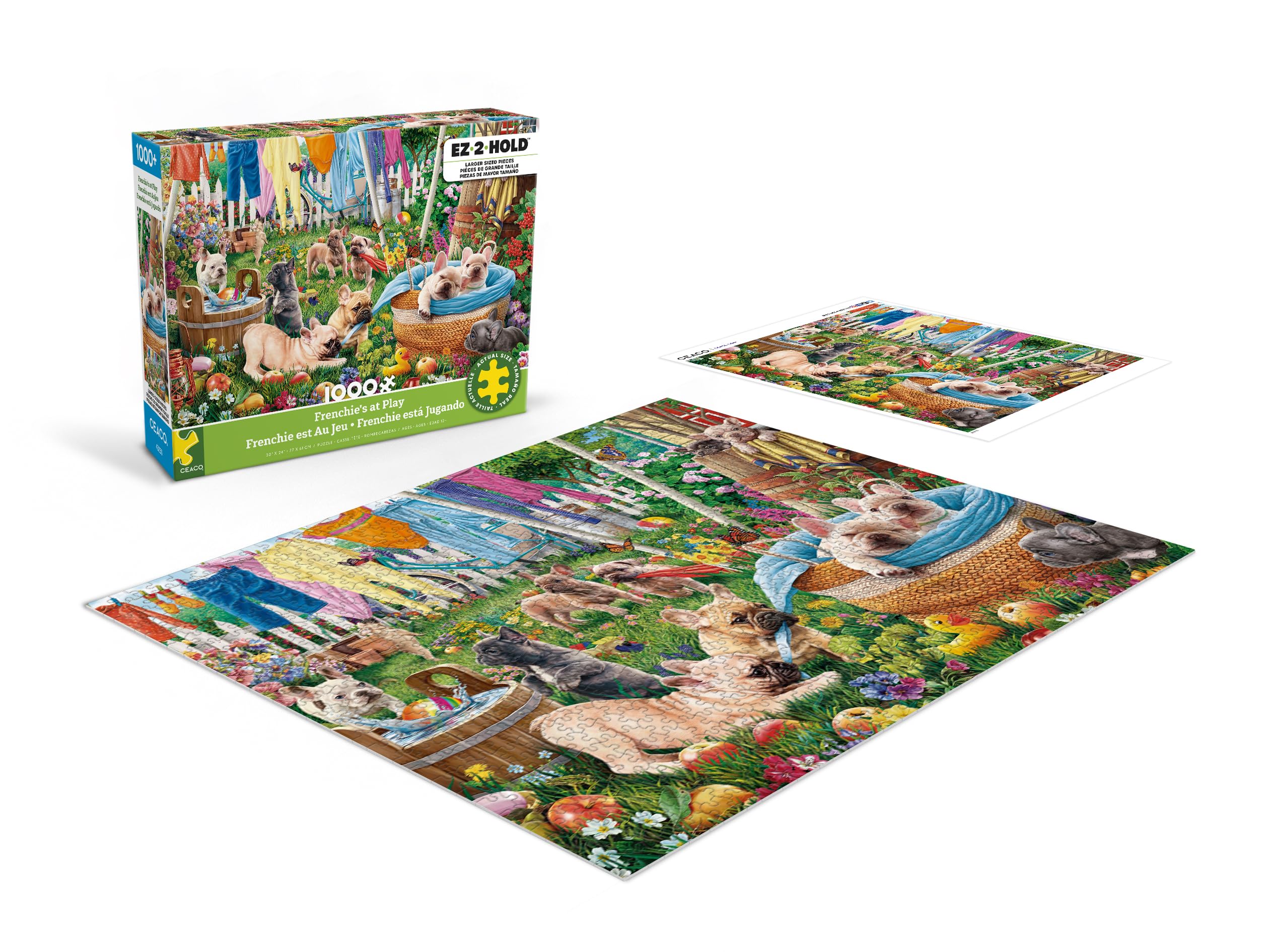 Foto 4 | Rompecabezas De 1000 Piezas De Ceaco Frenchie's At Play - Venta Internacional.