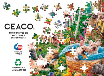 Foto 5 | Rompecabezas De 1000 Piezas De Ceaco Frenchie's At Play - Venta Internacional.