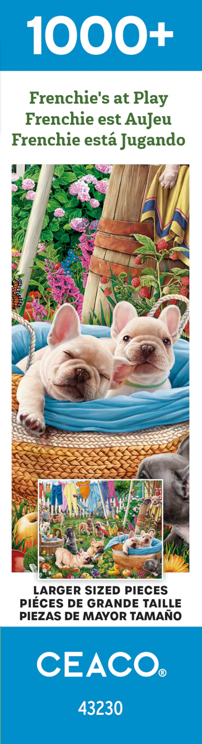Foto 8 pulgar | Rompecabezas De 1000 Piezas De Ceaco Frenchie's At Play - Venta Internacional.